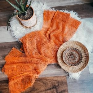 Vintage fishnet curtains